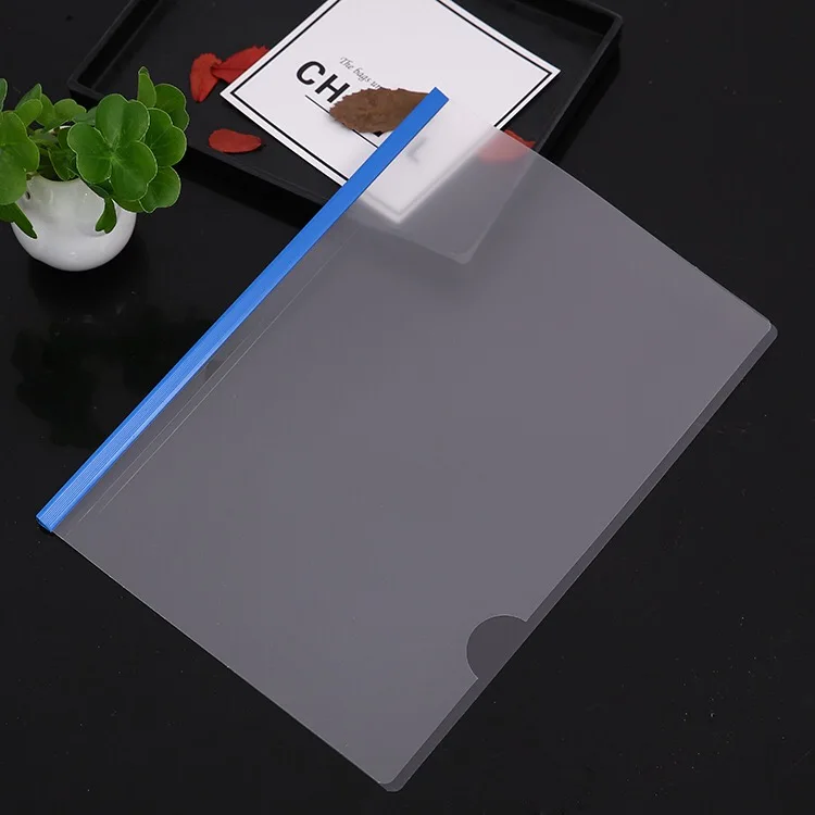 Customized Plastic Clear Report Covers With Sliding Bar Office School