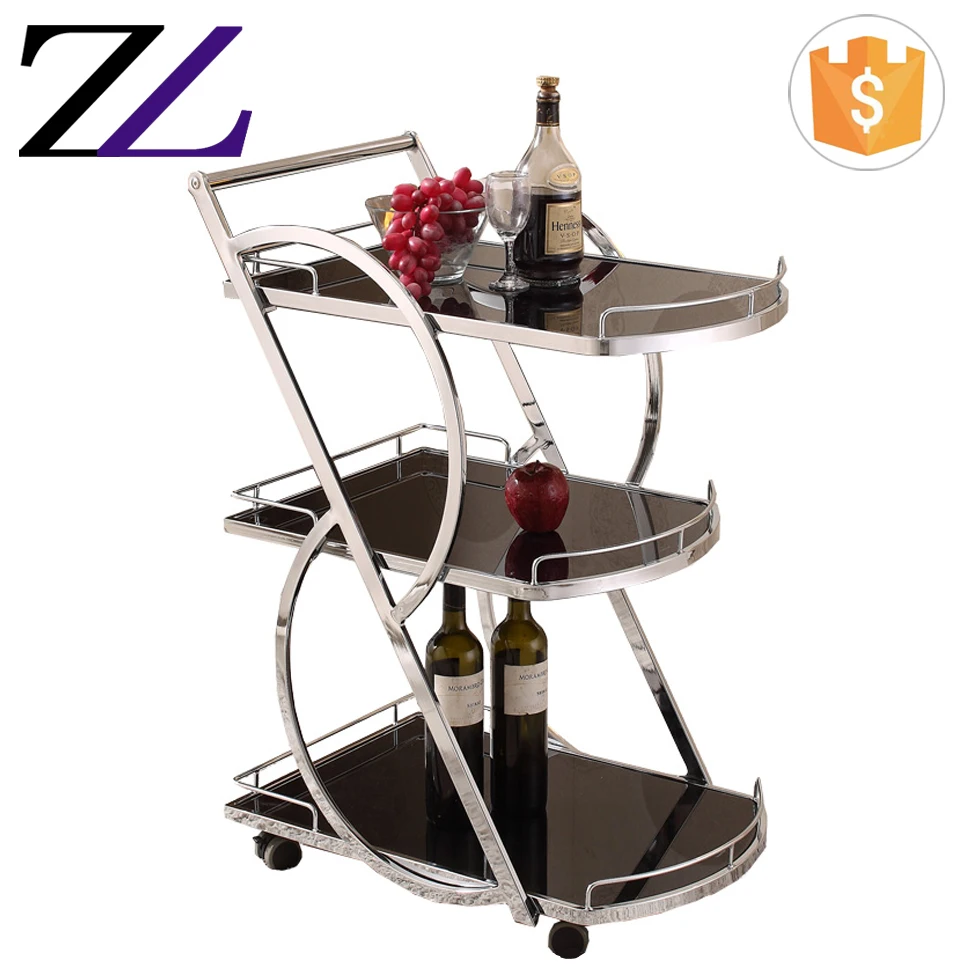 Hotel Room Service 18/10 Stainless Steel All Types Of Coffee Trolley