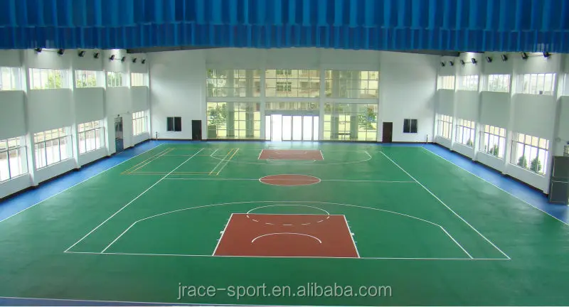 Sintético spu revestimiento de pisos se canchas de baloncesto para la