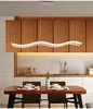 ODM OEM Dimmable Fixture Modern Chandelier Modern Wave LED Pendant Light for Contemporary Living Room Dining Room Kitchen