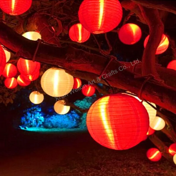 Outdoor Chinese Lantern With Led Light 