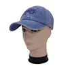 Free Sample Custom Embroidery Logo Denim Dad Hat Unstructured 6 Panel Washed Dad Hat Cap