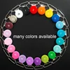 25mm Lead Free round metal baby dummy pacifier chain holder binder suspender clips soother clips for 1'' ribbon