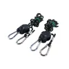 Pair of 1/8 Inch Heavy Duty Adjustable Grow Light Rope Clip Hanger w/Improved Metal Internal Gears Rope Hanger