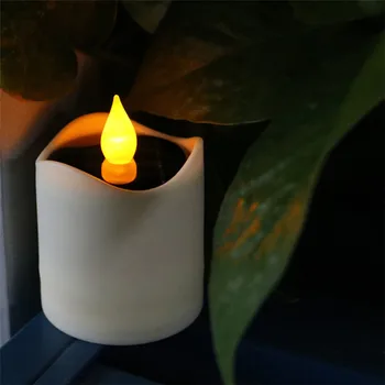 Funny New Solar Led Tea Light Candle Flicker Bright Lights Funny New Solar Led Tea Light Candle Flicker Bright Lights With Black Board
