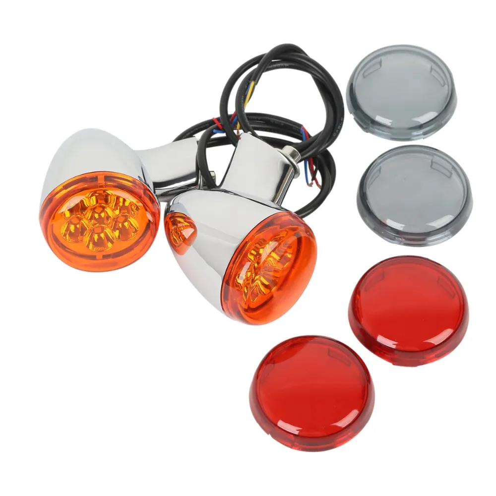 Lentille orange chrom/ée Harley Sportster Clignotant arri/ère pour Harley Davidson XL883 XL1200 Sportster 92-up