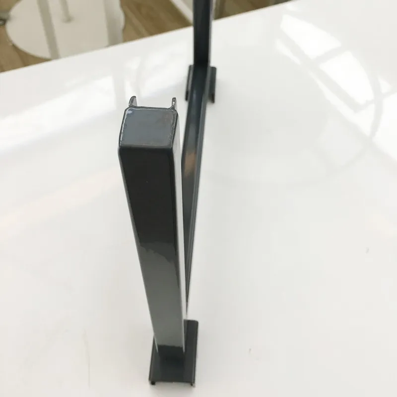 Powder Coated Heavy Duty U Shape Hang Rail Tubing Metal A3 Sign Holder