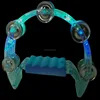 HOT flashing 4 LED light transparent rattle for Christmas gift