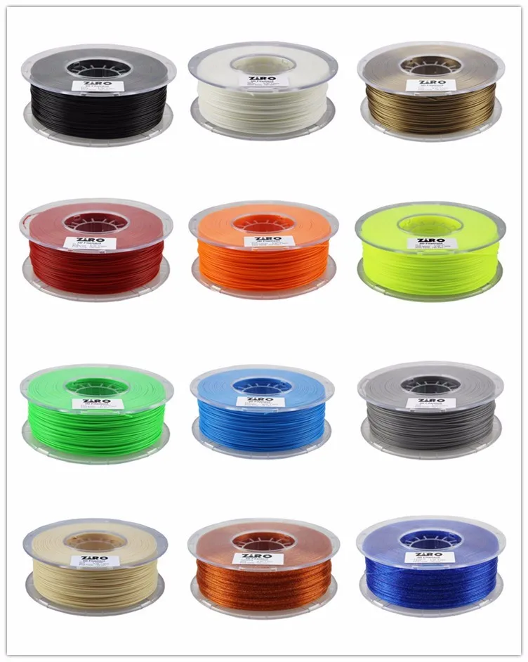 Ziro High Quality 3d Filament Pla Filament Abs Filament 1.75mm 3.0mm