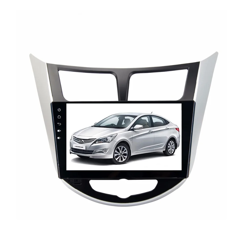 YHT 2din 9 inch Octa Core Android 8.1 Car DVD Player with  GPS BT WIFI Mirror Link HD for Hyundai Verna 2011 2012 2013 2014 2015