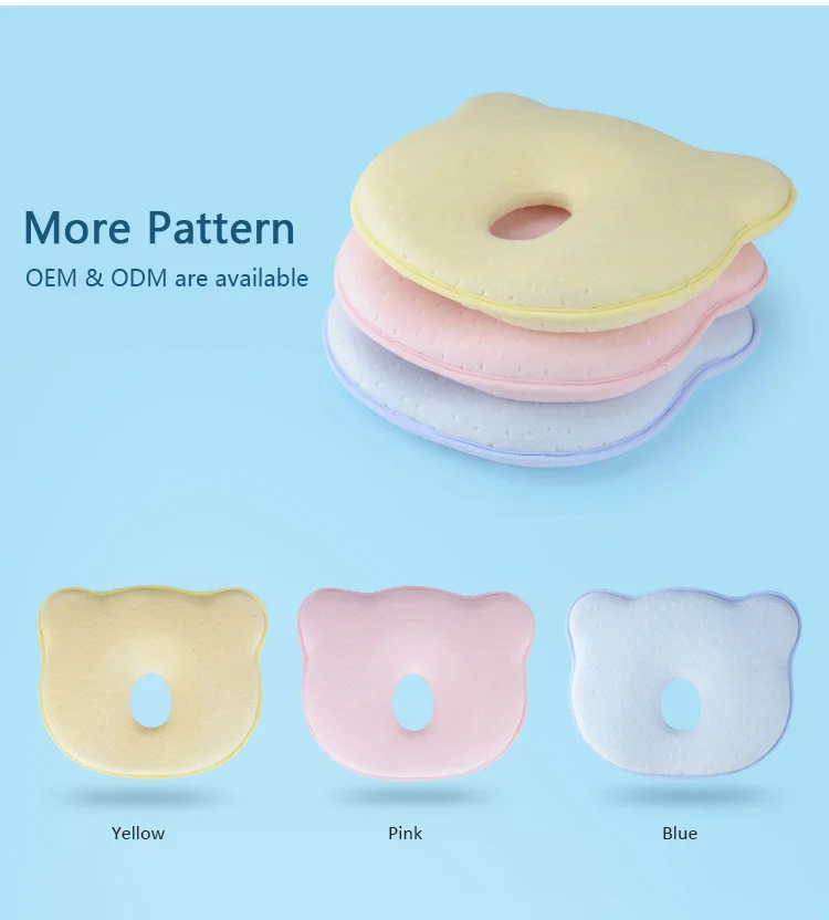 No Odor Memory Foam Baby Flat Head Pillow Baby Pillow.jpg