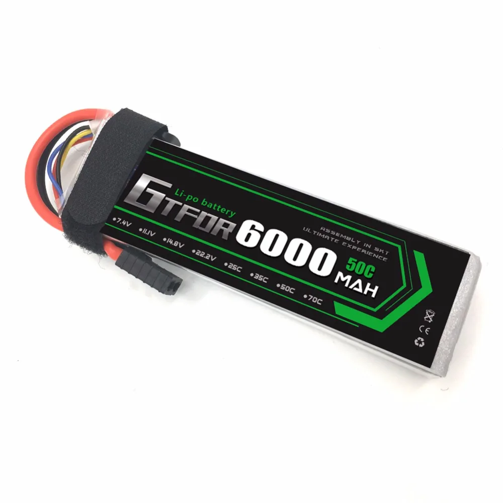 Lipo 6s Battery 22.2v 6000mah 50c Max 100c Align Rc Drone Akku For