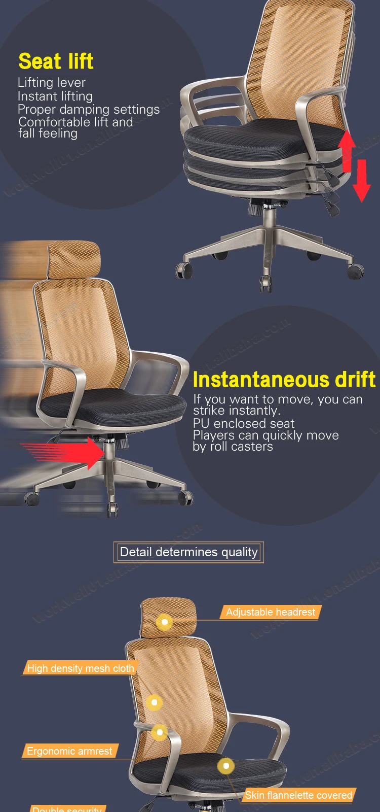 2020 Manufacturer price executive moveable mesh office chair 2020
