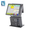 AIO-801 dual screen 15"+12" tablet pos for restaurant with pos 58 printer thermal driver download