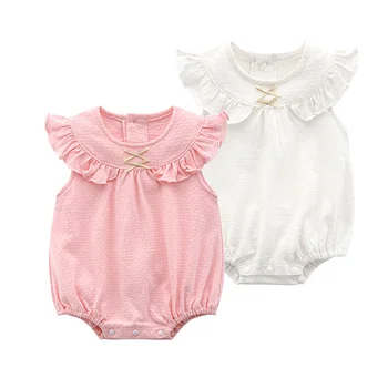 baby newborn romper blank clothes wholesale plain larger rompers