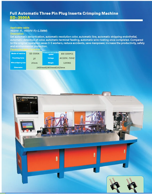 Fully Automatic Electrical Plug Insertion Machinery For Sabs Electrical