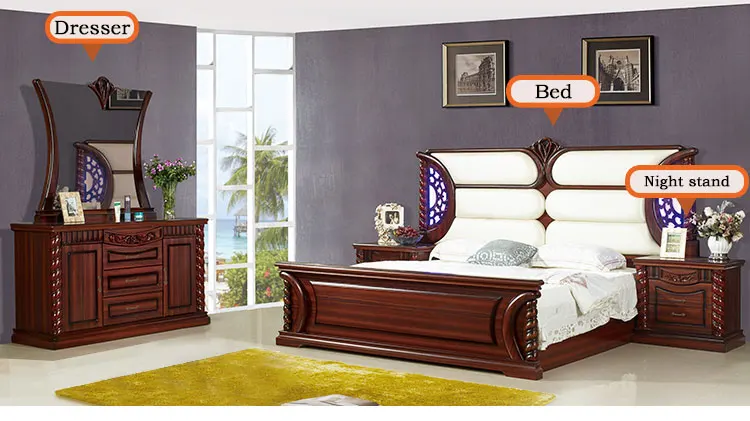 Royal Furniture Mdf Wood American Antique Cream Dark Wood King Size Vintage Bedroom Furniture Set Buy American Bedroom Furniture Sets Antique Cream