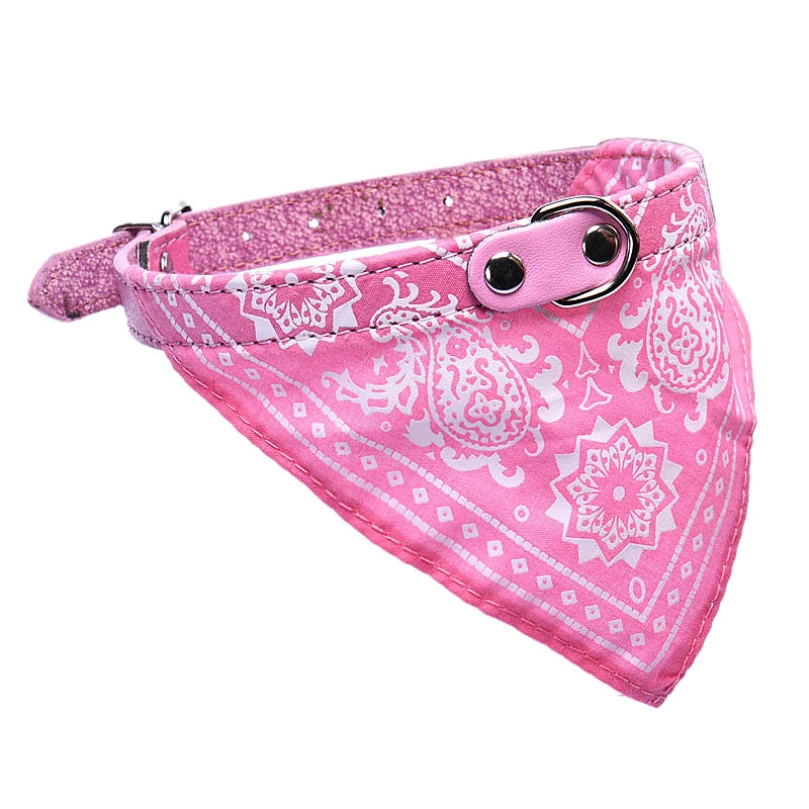 pink dog scarf