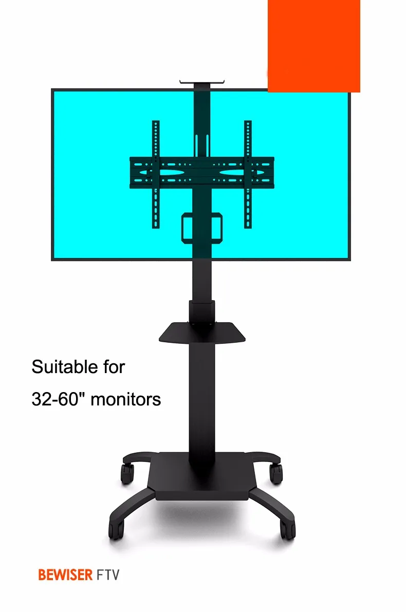 Tv Stand With Casters Tv Monitor Display Bracket(bewiser Ftv) Buy Tv