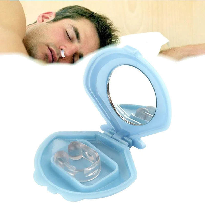 Silicon Stop Snoring Nose Clip Anti Snore Sleep Apnea Aid Device Night Tray Unfair Weight