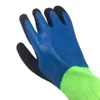 Blue Hot Selling HPPE knitted nitrile sandy coated Level5 gloves anti cut/wear resistant/anti oil safety hand protection gloves