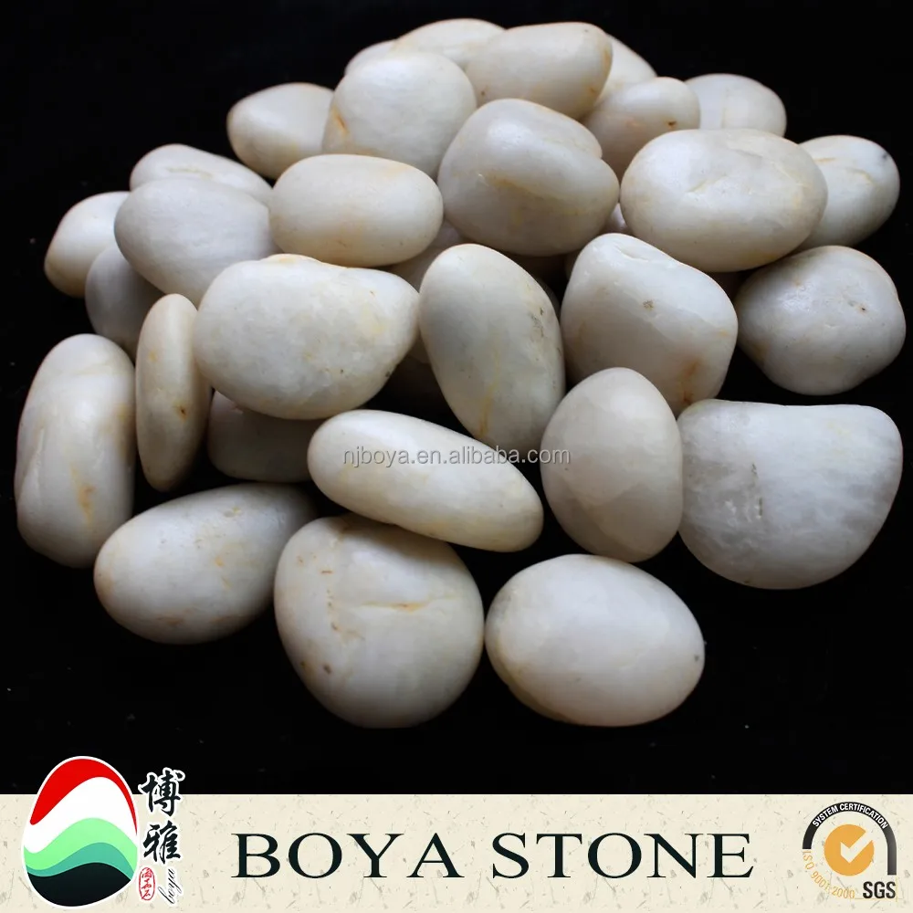 Natural White Stone And River Pebble Stone Rocks For Garden Decoration