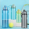 Free Sample Lower Shipping Fee FDA Standard Custom Branded Plastic Sport Water Bottle With BPA Free With Handle