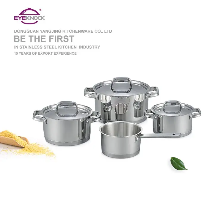 High Quality Classic German Style Stainless Steel Cooking Pots Set