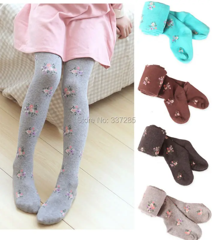 children thick warm tights for girls children cotton candy color dancing kids baby girls pantyhose knitted