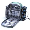 2 or 4 person 600D oxford thermos camping lunch cooler picnic bag backpack with tableware