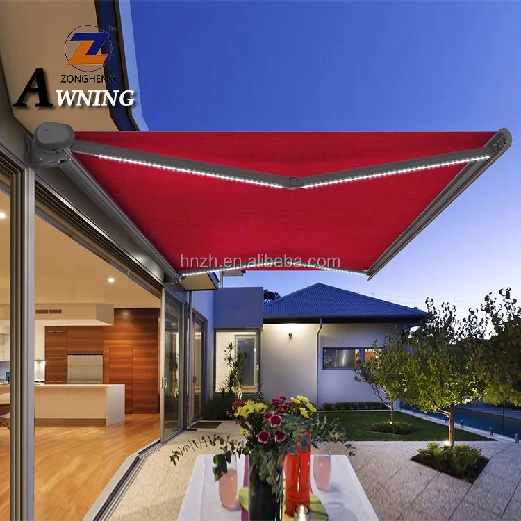 waterproof retractable awnings