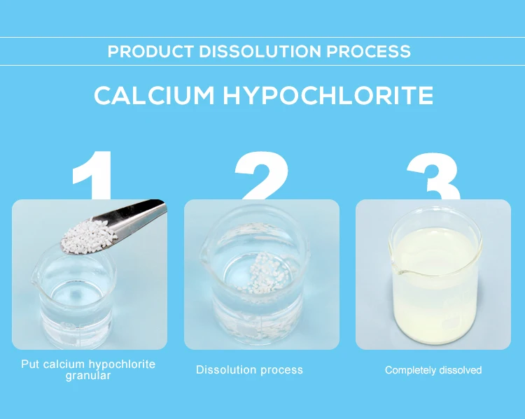 Bleaching chemicals calcium hypochlorite granular