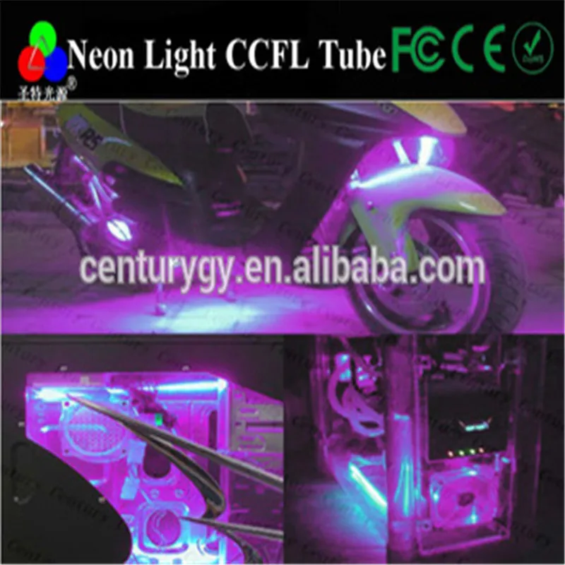 Interior Undercar Underbody Lamp Kit 2pcs Purple Car Auto Ccfl Neon