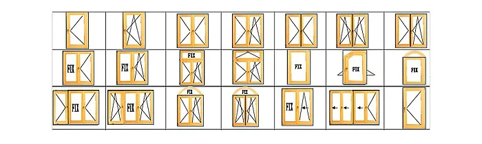 Antique Wooden Window and Door Frame with Optional Glass