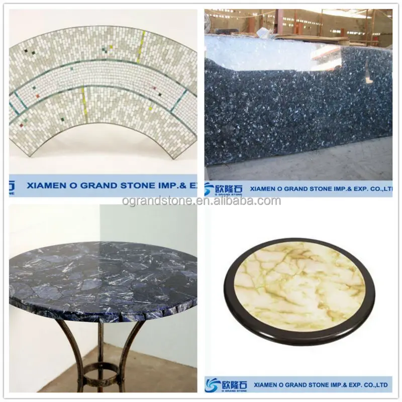 Artificial Stone Round Table Top,Quartz Blue Stone Table Top Buy Blue
