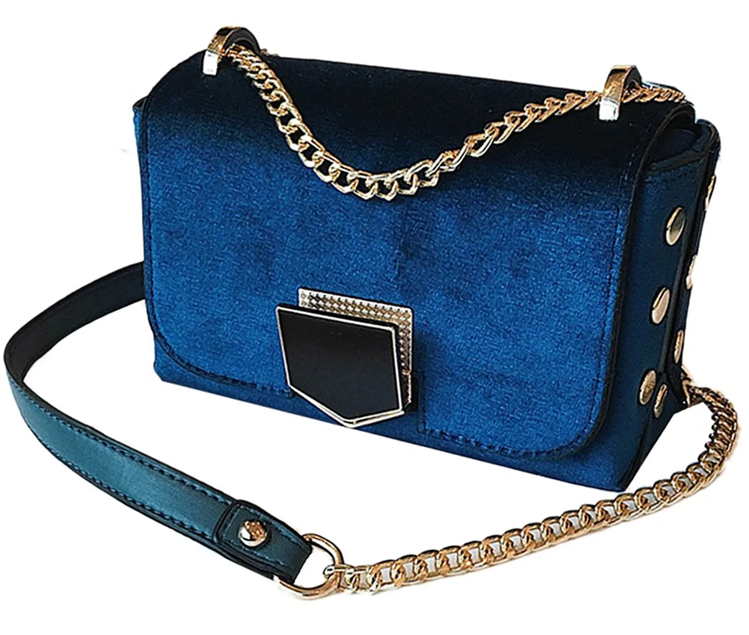 Misright Purse Chain Strap Replacement Metal Chain Handbags Strap for Clutch Wallet Satchel Tote Bags Shoulder Crossbody Bag Gold