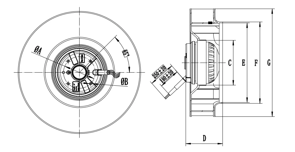 centrifugal fan housing