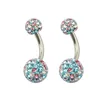 BR01677 Multi-color crystal navel belly ring ,belly ring piercings