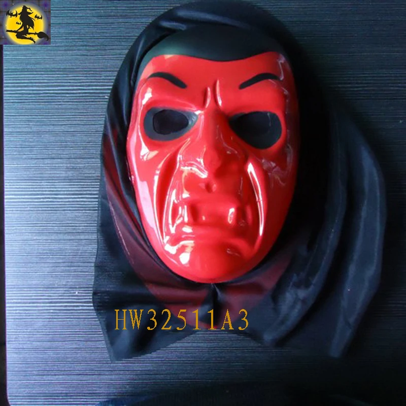 Hot Sale Custom Masks For Halloween,Red Pvc Scream Mask Buy Scream