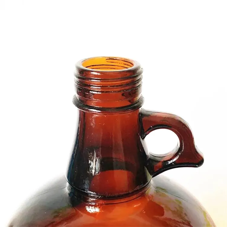 1 Gallon 1/2 Gallon 2l 4l Amber Glass Growler Jug Wine Beverage Bottle