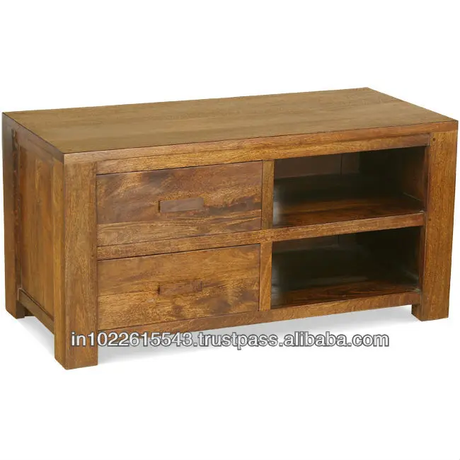 Solid Mango Wood Tv Cabinet