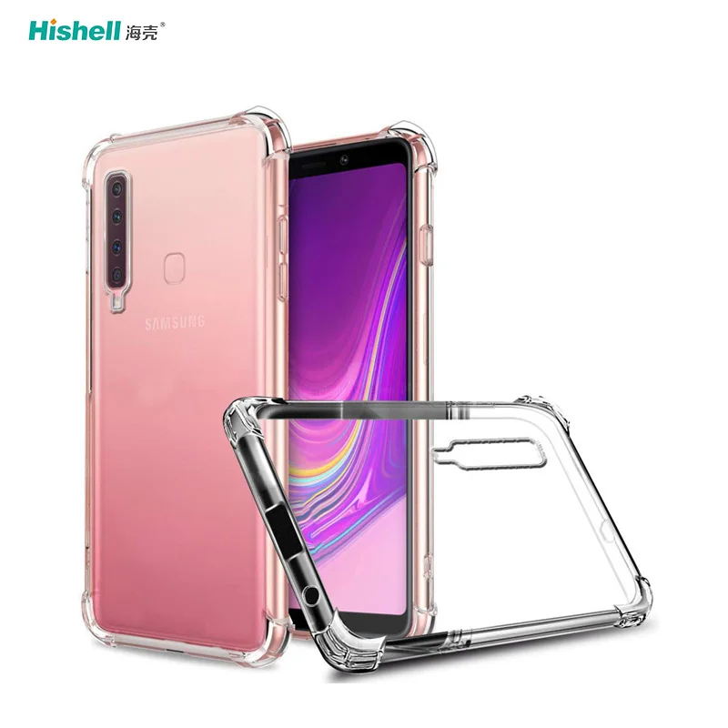 Hot Selling TPU Acrylic 2 In 1 Transparent Shockproof Phone Cover For Samsung Galaxy A9