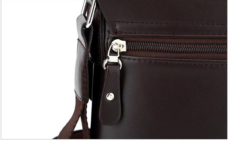 Cathylin  Casual Business Fashion Polo Messenger Bag PU Leather Man Bag