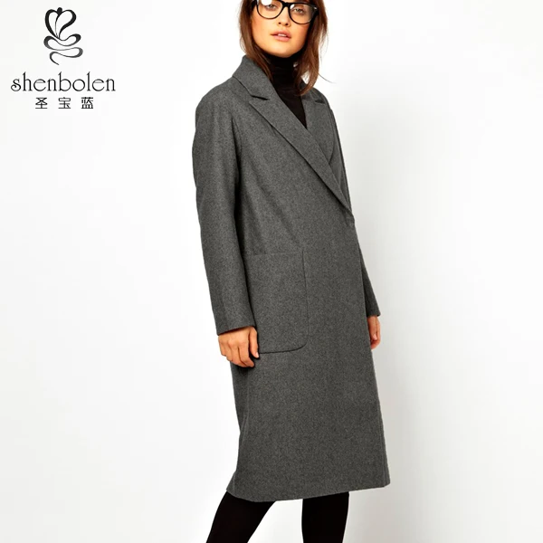 Lange winterjas dames wol