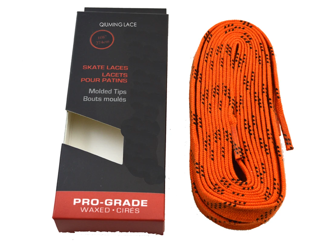 Factory directly supply cheap price colored waxed shoe lace custom printed bulk shoelaces