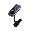 Bluetooth Car FM Transmitter Audio Adapter Receiver Wireless Handsfree Voltmeter Car Kit TF Card AUX 1.44 Display