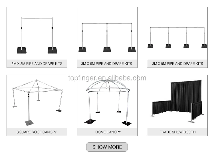 Holesale Cheap Pipe And Drape Exhibition Event Booth Of Pipe And