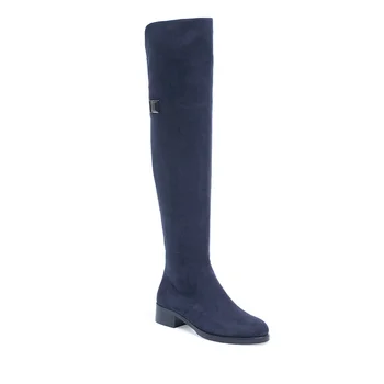 thigh high winter boots flat