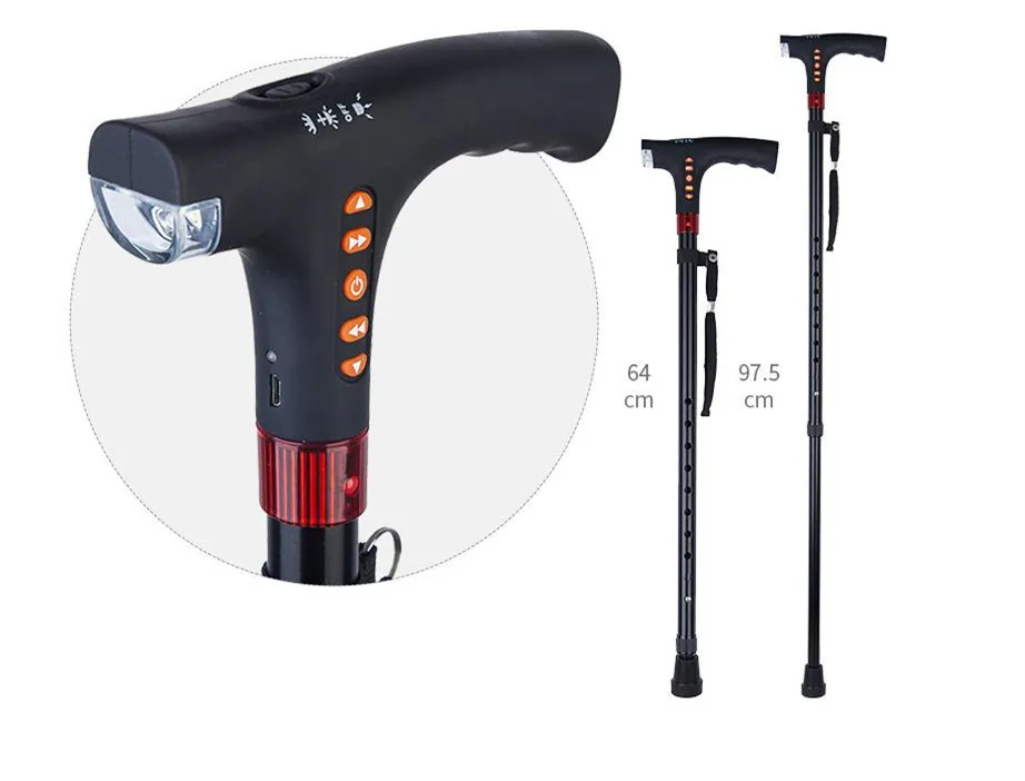 Aluminum Alloy Walking Sticks Cane With Fm Radio With Alarm Buy