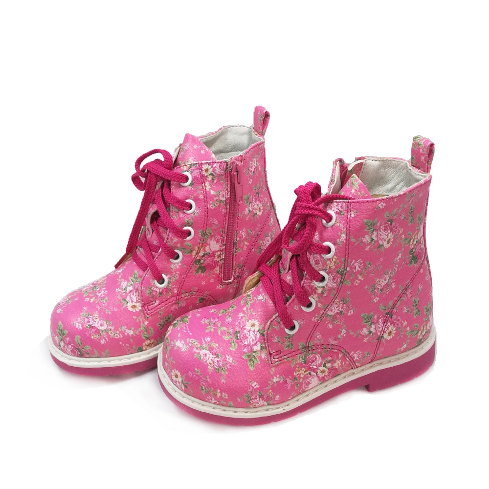 Custom Made Kid Flower Printing Boots Shoes,Citi Trends